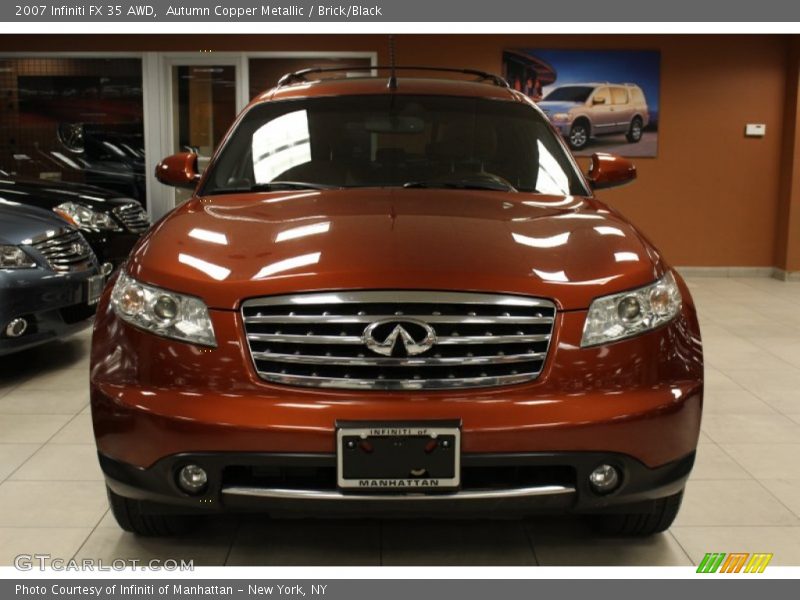 Autumn Copper Metallic / Brick/Black 2007 Infiniti FX 35 AWD
