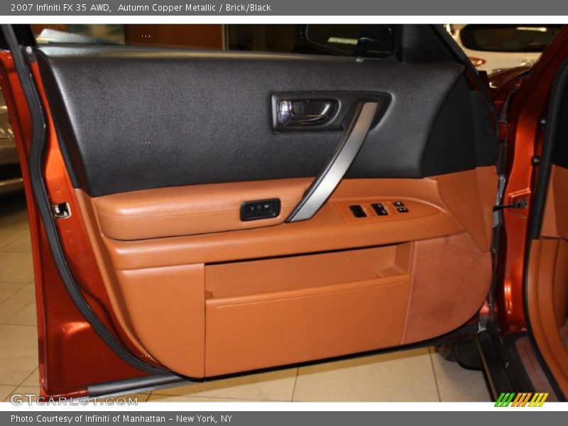 Autumn Copper Metallic / Brick/Black 2007 Infiniti FX 35 AWD