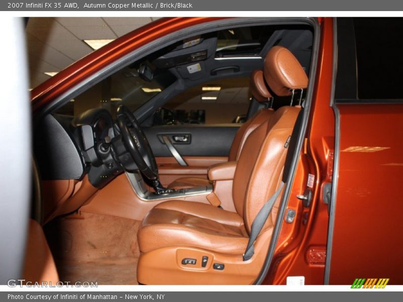 Autumn Copper Metallic / Brick/Black 2007 Infiniti FX 35 AWD