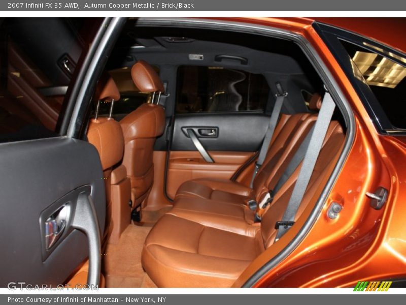 Autumn Copper Metallic / Brick/Black 2007 Infiniti FX 35 AWD