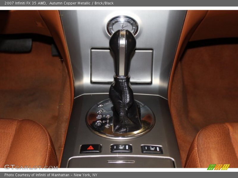 Autumn Copper Metallic / Brick/Black 2007 Infiniti FX 35 AWD
