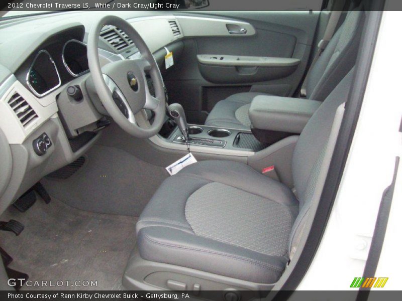  2012 Traverse LS Dark Gray/Light Gray Interior