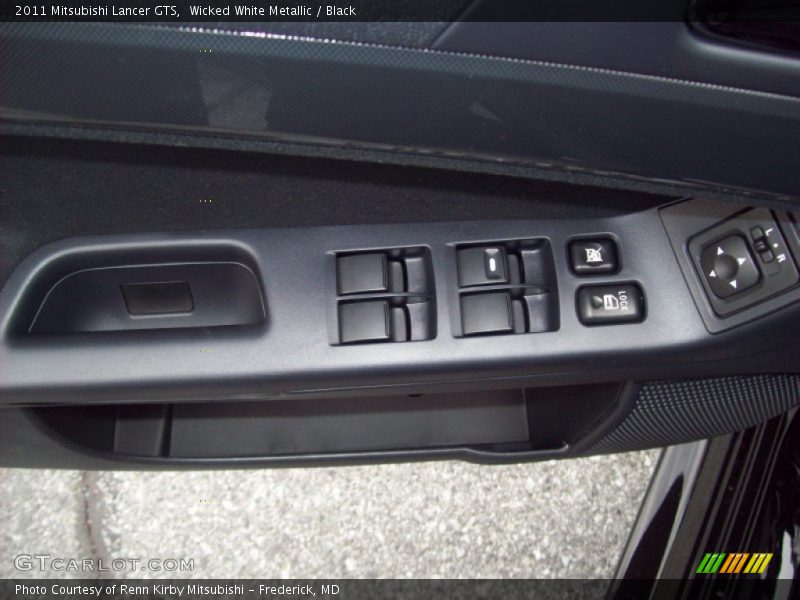 Wicked White Metallic / Black 2011 Mitsubishi Lancer GTS