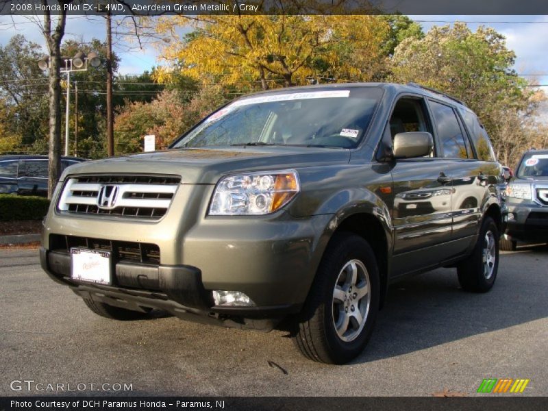 Aberdeen Green Metallic / Gray 2008 Honda Pilot EX-L 4WD
