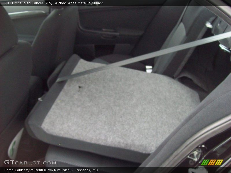 Wicked White Metallic / Black 2011 Mitsubishi Lancer GTS