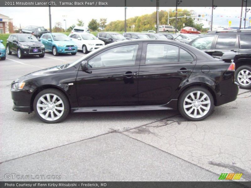 Tarmac Black Pearl / Black 2011 Mitsubishi Lancer GTS