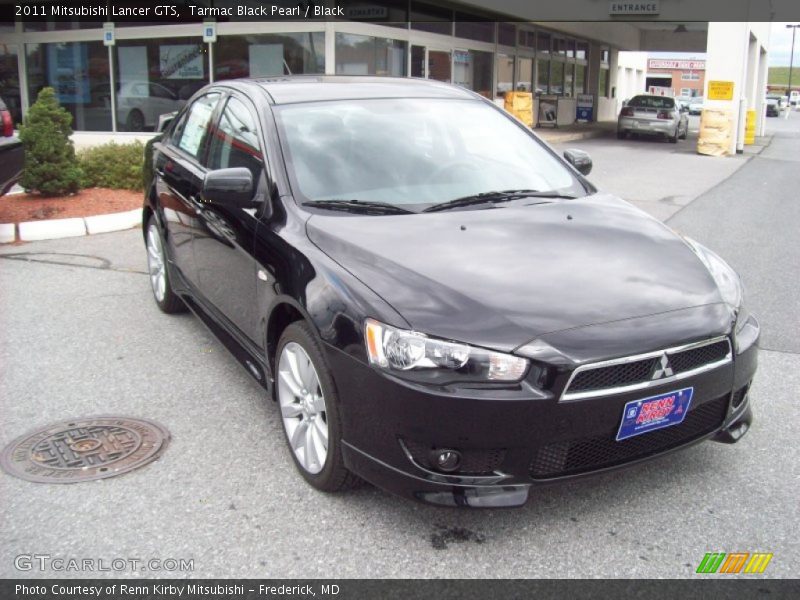 Tarmac Black Pearl / Black 2011 Mitsubishi Lancer GTS