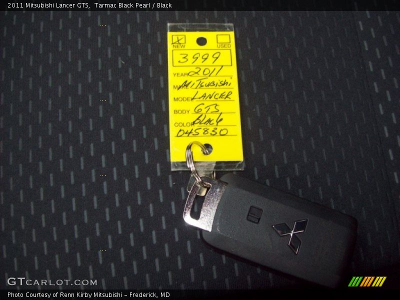 Tarmac Black Pearl / Black 2011 Mitsubishi Lancer GTS