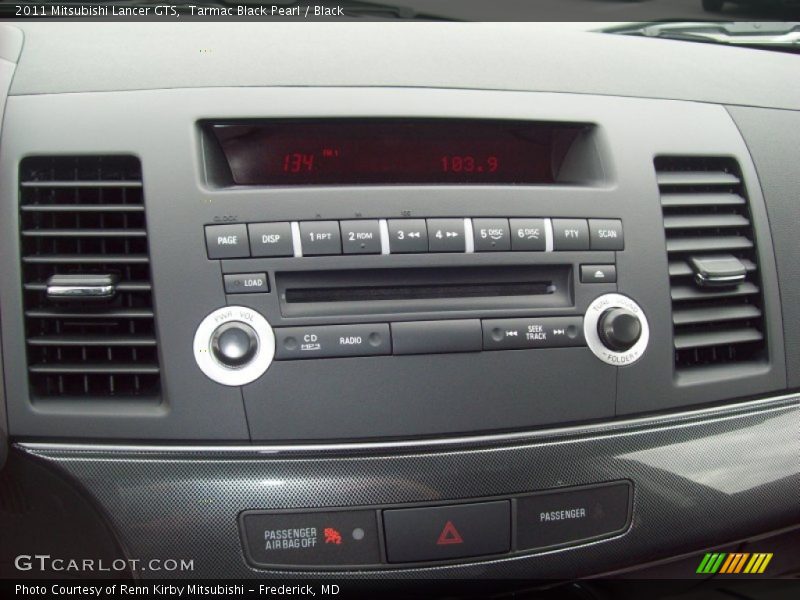 Tarmac Black Pearl / Black 2011 Mitsubishi Lancer GTS