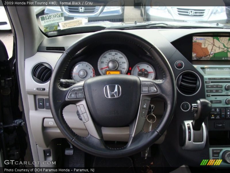 Formal Black / Gray 2009 Honda Pilot Touring 4WD