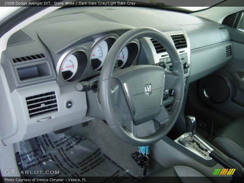 Stone White / Dark Slate Gray/Light Slate Gray 2008 Dodge Avenger SXT