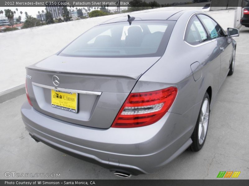 Palladium Silver Metallic / Black 2012 Mercedes-Benz C 350 Coupe