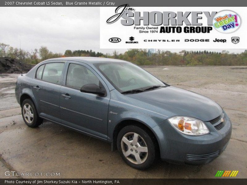Blue Granite Metallic / Gray 2007 Chevrolet Cobalt LS Sedan