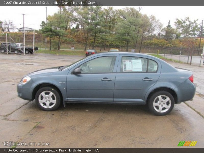 Blue Granite Metallic / Gray 2007 Chevrolet Cobalt LS Sedan