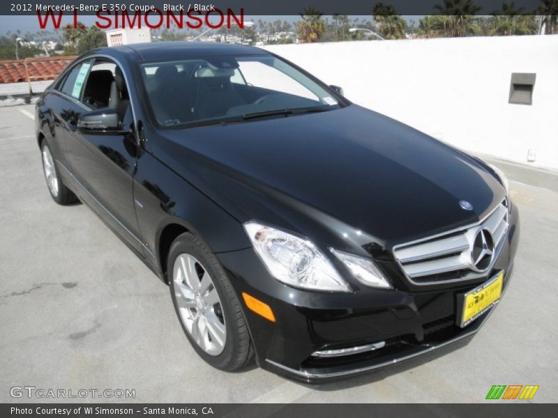 Black / Black 2012 Mercedes-Benz E 350 Coupe