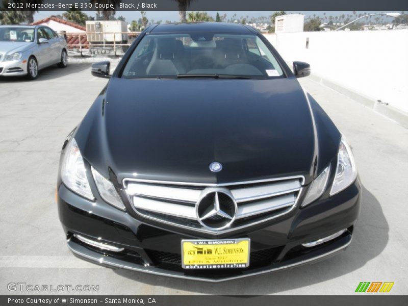 Black / Black 2012 Mercedes-Benz E 350 Coupe
