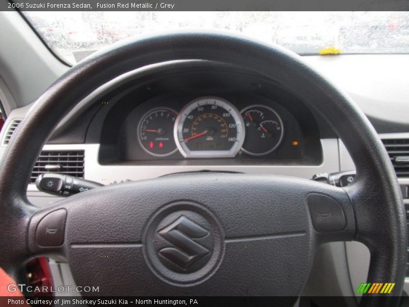 Fusion Red Metallic / Grey 2006 Suzuki Forenza Sedan