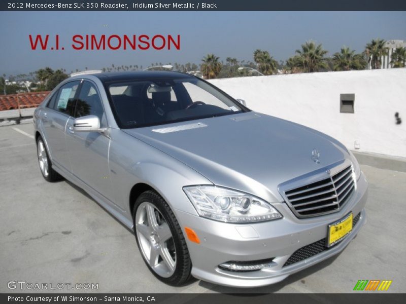 Iridium Silver Metallic / Black 2012 Mercedes-Benz SLK 350 Roadster