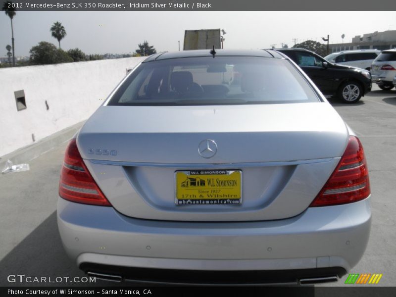 Iridium Silver Metallic / Black 2012 Mercedes-Benz SLK 350 Roadster