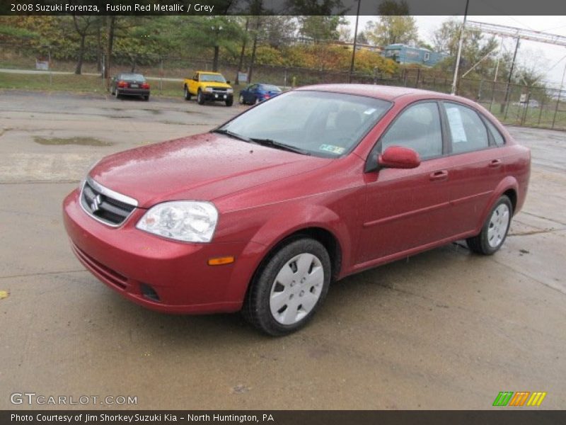 Fusion Red Metallic / Grey 2008 Suzuki Forenza