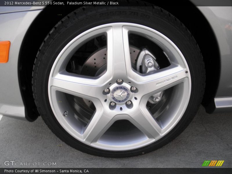 Paladium Silver Metallic / Black 2012 Mercedes-Benz S 550 Sedan