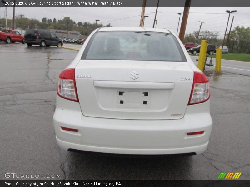 White Water Pearl / Black 2009 Suzuki SX4 Touring Sport Sedan