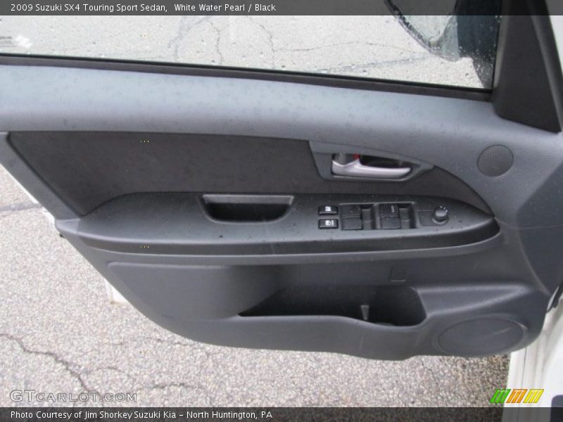 White Water Pearl / Black 2009 Suzuki SX4 Touring Sport Sedan