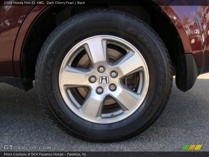 Dark Cherry Pearl / Black 2009 Honda Pilot EX 4WD