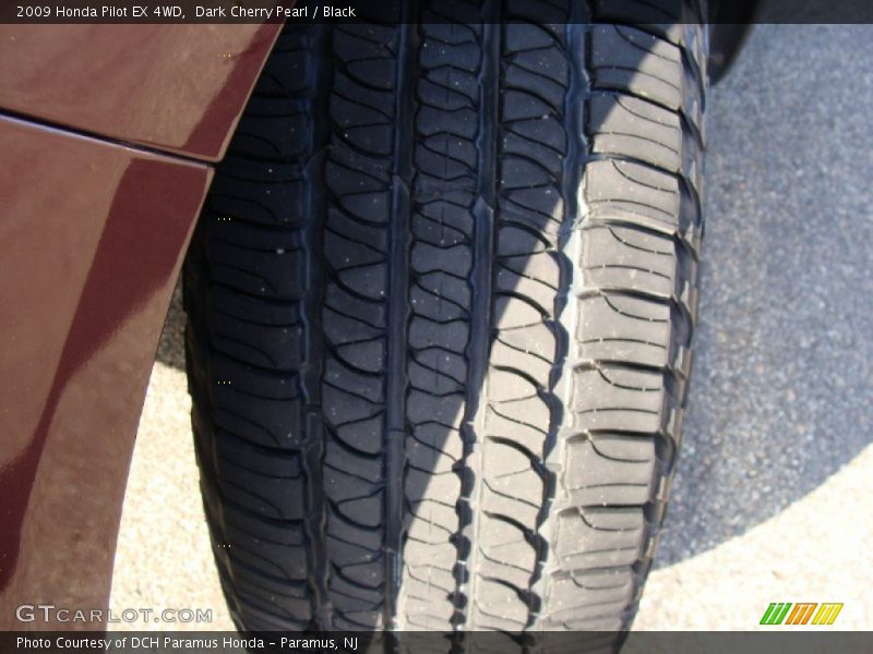 Dark Cherry Pearl / Black 2009 Honda Pilot EX 4WD