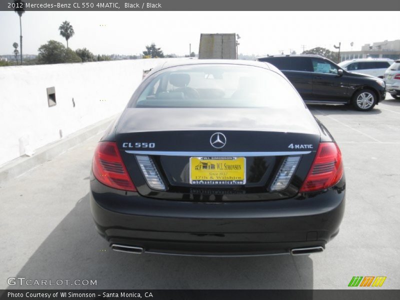 Black / Black 2012 Mercedes-Benz CL 550 4MATIC