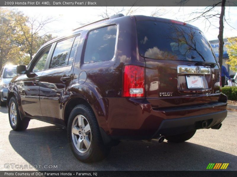 Dark Cherry Pearl / Black 2009 Honda Pilot EX 4WD