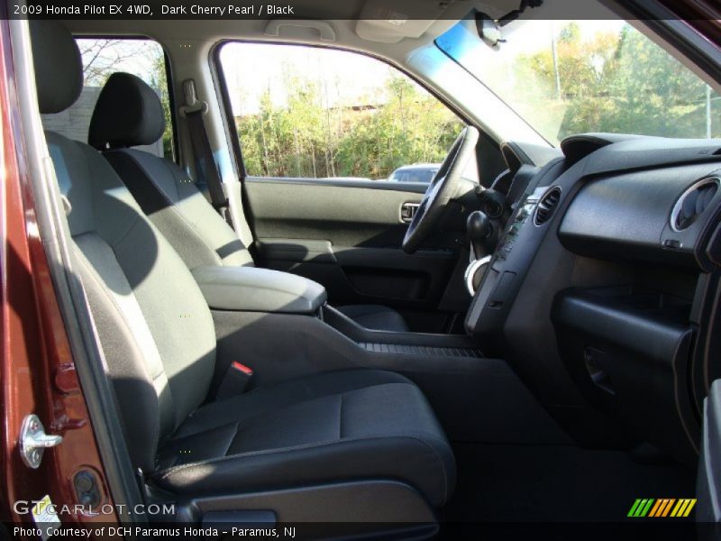 Dark Cherry Pearl / Black 2009 Honda Pilot EX 4WD