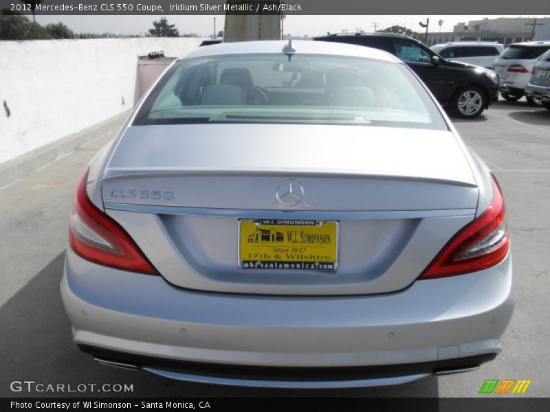 Iridium Silver Metallic / Ash/Black 2012 Mercedes-Benz CLS 550 Coupe