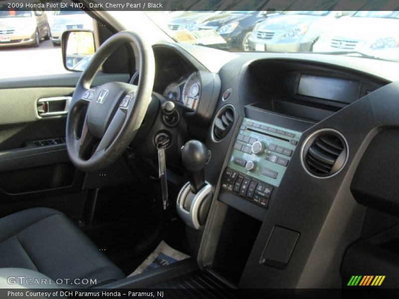 Dark Cherry Pearl / Black 2009 Honda Pilot EX 4WD