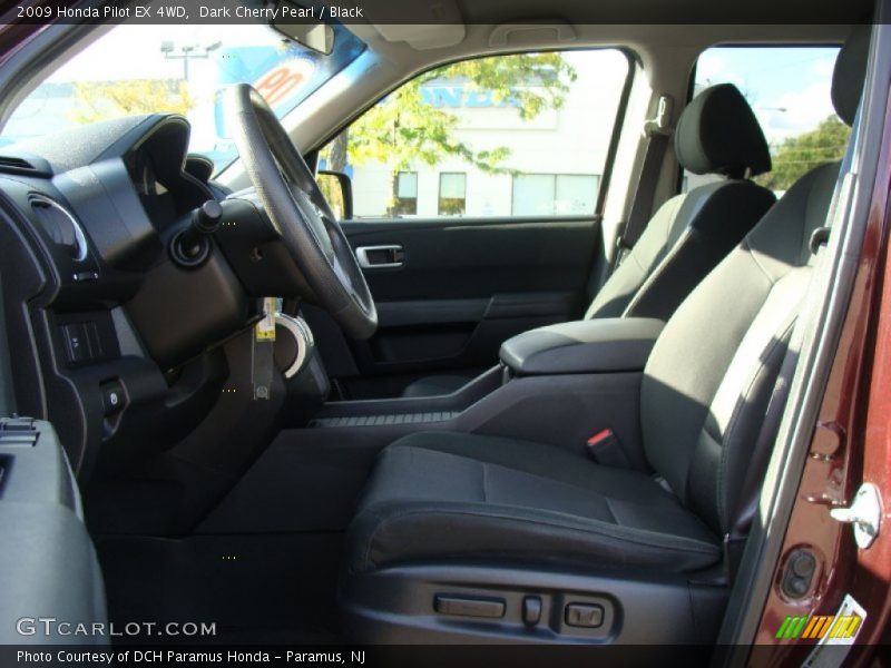 Dark Cherry Pearl / Black 2009 Honda Pilot EX 4WD