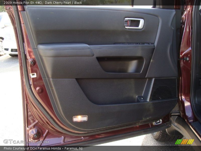 Dark Cherry Pearl / Black 2009 Honda Pilot EX 4WD