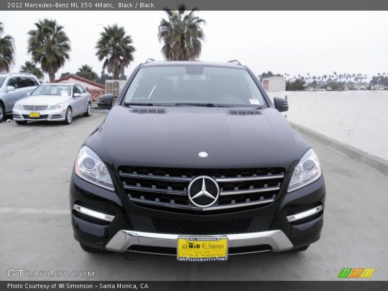 Black / Black 2012 Mercedes-Benz ML 350 4Matic