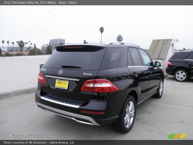 Black / Black 2012 Mercedes-Benz ML 350 4Matic