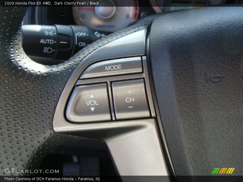 Dark Cherry Pearl / Black 2009 Honda Pilot EX 4WD