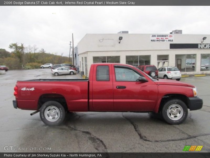 Inferno Red Crystal Pearl / Medium Slate Gray 2006 Dodge Dakota ST Club Cab 4x4