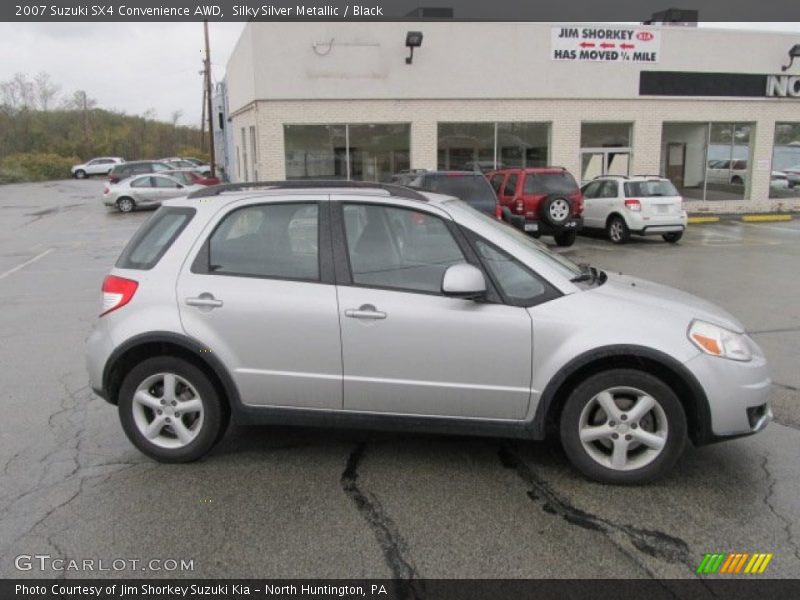 Silky Silver Metallic / Black 2007 Suzuki SX4 Convenience AWD