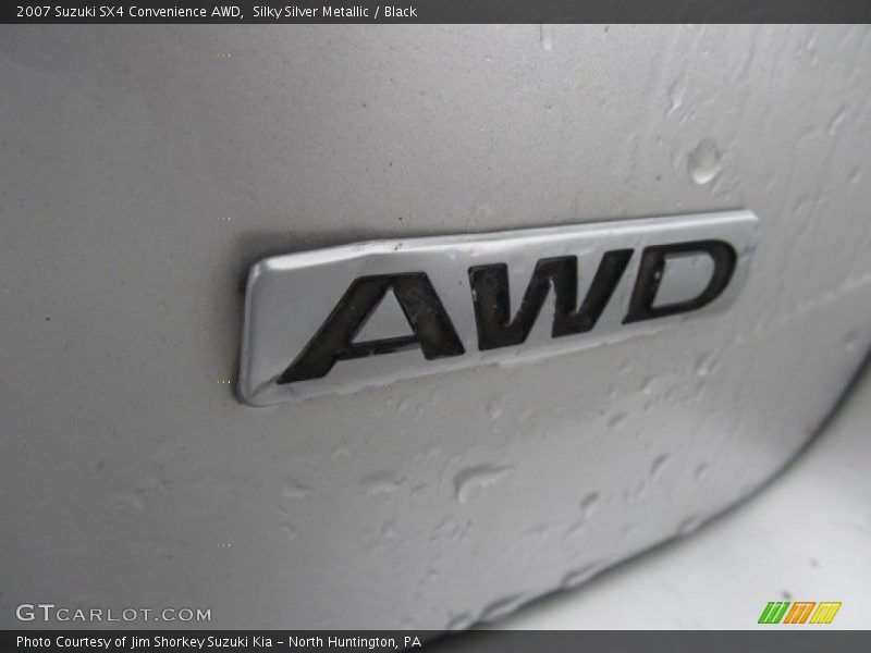 Silky Silver Metallic / Black 2007 Suzuki SX4 Convenience AWD