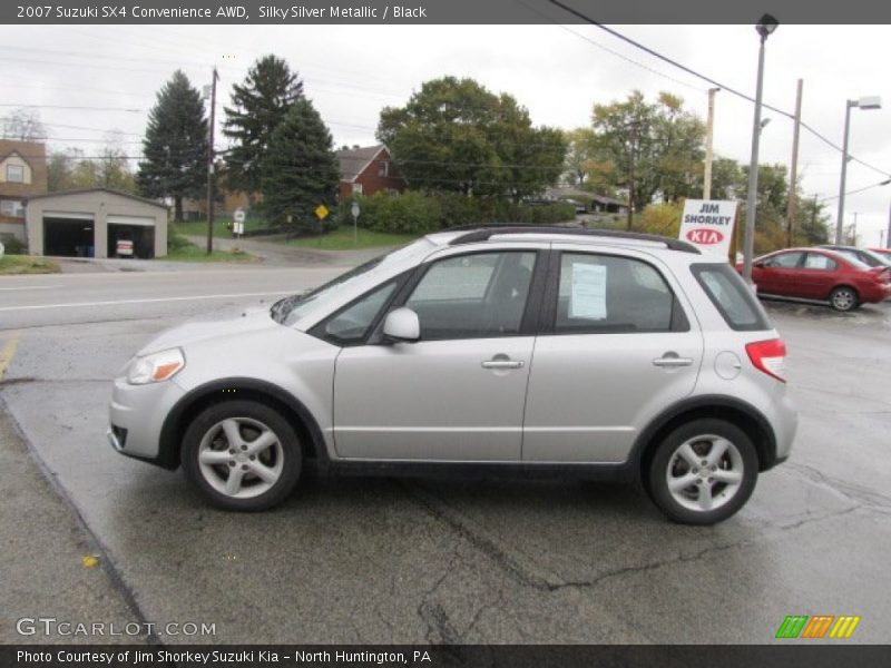Silky Silver Metallic / Black 2007 Suzuki SX4 Convenience AWD
