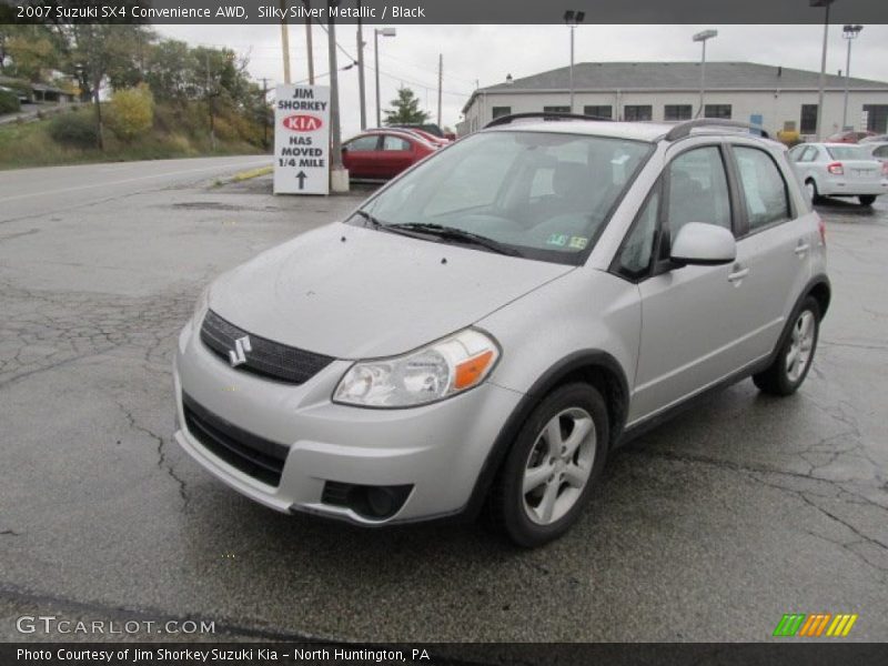 Silky Silver Metallic / Black 2007 Suzuki SX4 Convenience AWD