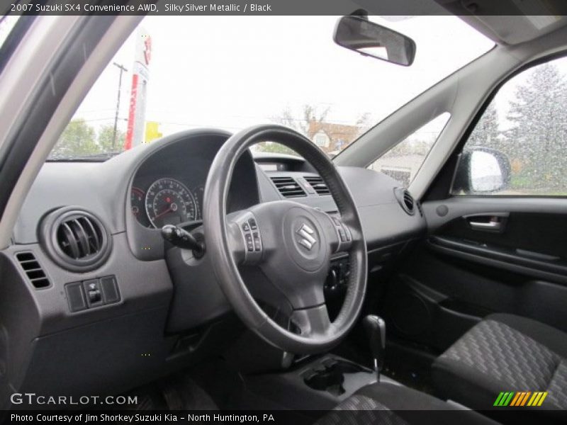 Silky Silver Metallic / Black 2007 Suzuki SX4 Convenience AWD