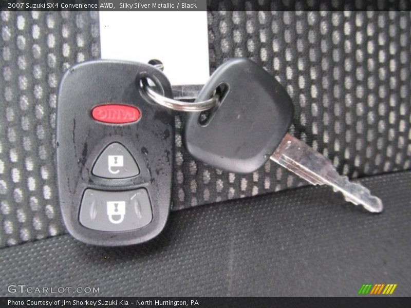 Silky Silver Metallic / Black 2007 Suzuki SX4 Convenience AWD