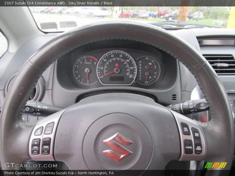 Silky Silver Metallic / Black 2007 Suzuki SX4 Convenience AWD