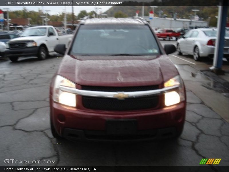 Deep Ruby Metallic / Light Cashmere 2007 Chevrolet Equinox LS AWD