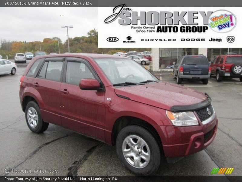 Racy Red / Black 2007 Suzuki Grand Vitara 4x4