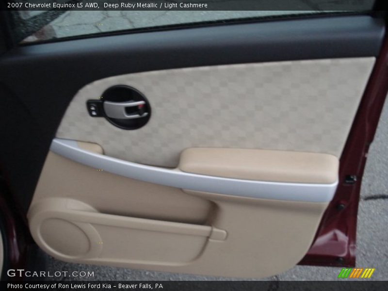 Deep Ruby Metallic / Light Cashmere 2007 Chevrolet Equinox LS AWD